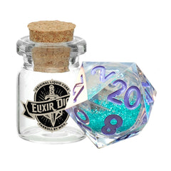 MDG Individual d20 Elixir Liquid Core Dice: Disco Vibes