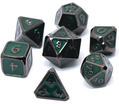 Die Hard Dice Metal Set Polyhedral - Mythica Sinister Emerald