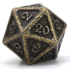 D20 Die Hard Dice Metal - Mythica Dark Gold (Single)