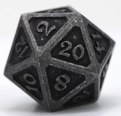 D20 Die Hard Dice Metal - Mythica Dark Iron (Single)