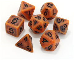 Die Hard Dice Polymer RPG Polyhedral Set - Pumpkin Ancient