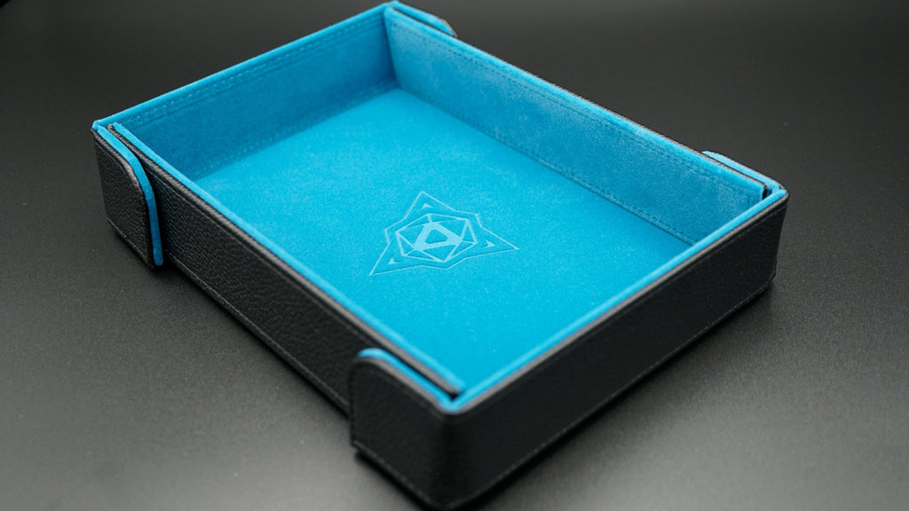Die Hard Dice Folding Rectangle Tray - Teal Velvet