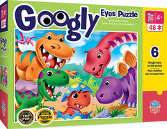 Masterpieces Puzzle Googly Eyes Dinos Puzzle 48 pieces