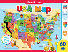 Masterpieces Puzzle Floor USA Map Puzzle 36 pieces