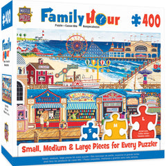 Masterpieces Puzzle Family Hour Ocean Park Ez Grip Puzzle 400 pieces