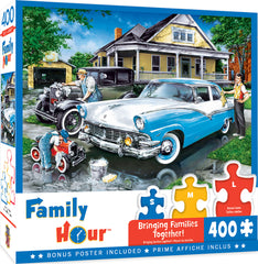 Masterpieces Puzzle Family Time Three Generations Ez Grip Puzzle 400 pieces