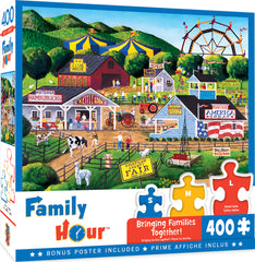 Masterpieces Puzzle Family Hour Summer Carnival Ez Grip Puzzle 400 pieces
