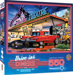 Masterpieces Puzzle Drive Ins Diners & Dives Starlite Theatre Puzzle 550 pieces