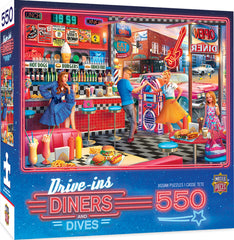 Masterpieces Puzzle Drive Ins Diners & Dives Good Times Diner Puzzle 550 pieces