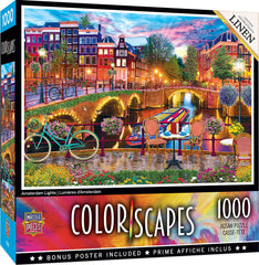 Masterpieces Puzzle Colorscapes Amsterdam Lights Puzzle 1000 pieces