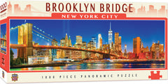 Masterpieces Puzzle City Panoramic Brooklyn Bridge NYC Puzzle 1000 pieces