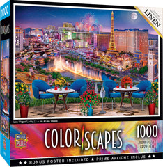Masterpieces Puzzle Colorscapes Las Vegas Living Puzzle 1000 pieces