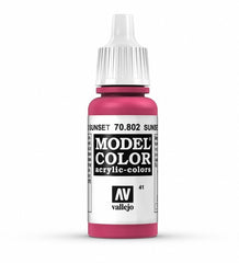 Vallejo Model Colour - Sunset Red 17 ml