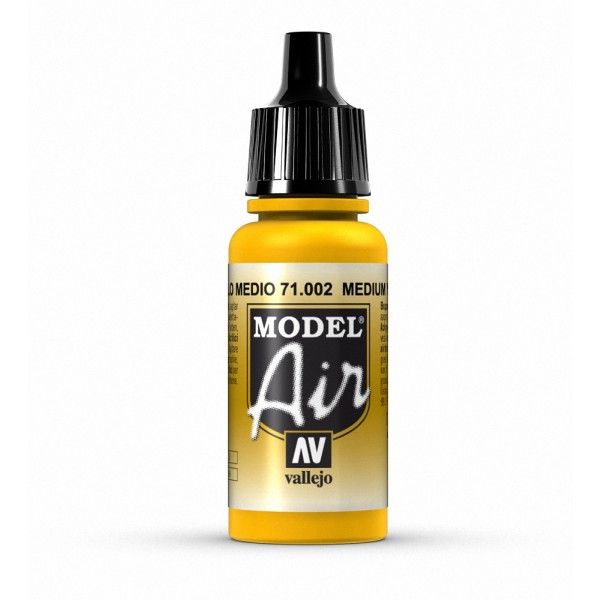 Vallejo Model Air - Medium Yellow 17 ml