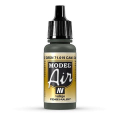 Vallejo Model Air - Camouflage Dark Green 17 ml