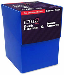 BCW Deck Case Box Deck Protectors and Inner Sleeves Standard Elite2 Combo Pack Glossy Blue