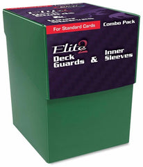 BCW Deck Case Box Deck Protectors and Inner Sleeves Standard Elite2 Combo Pack Glossy Green