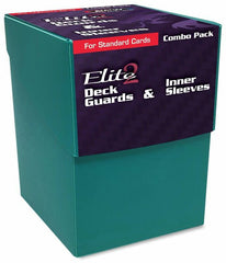 BCW Deck Case Box Deck Protectors and Inner Sleeves Standard Elite2 Combo Pack Glossy Teal