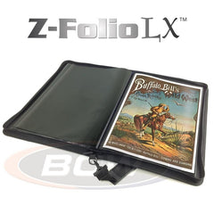 BCW Zipper Folio LX Album Black (11 x 17)