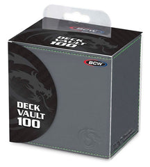 BCW Deck Vault Box 100 LX Gray (Holds 100 Cards)
