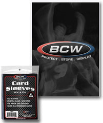 BCW Deck Protectors Standard Clear (66mm x 93mm) (100 Sleeves Per Pack)