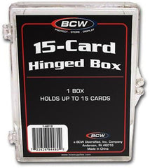 HC BCW Hinged Box 15 Count