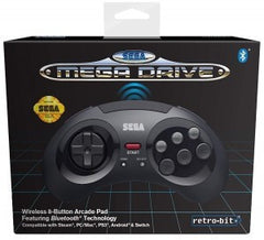 Retro-Bit SEGA Mega Drive BlueTooth Arcade Pad - Black