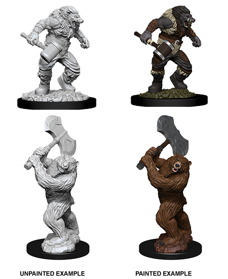 D&D Nolzurs Marvelous Unpainted Miniatures Wereboar & Werebear