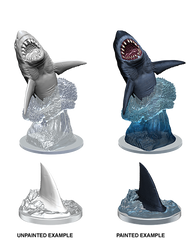 WizKids Deep Cuts Unpainted Miniatures Shark