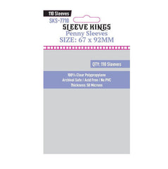 Sleeve Kings Board Game Sleeves Penny Card Game Card Sleeves (67mm x 92mm) (110 Sleeves per Pack)