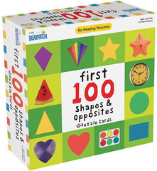 First 100 Shapes & Opposites Puzzle Cards