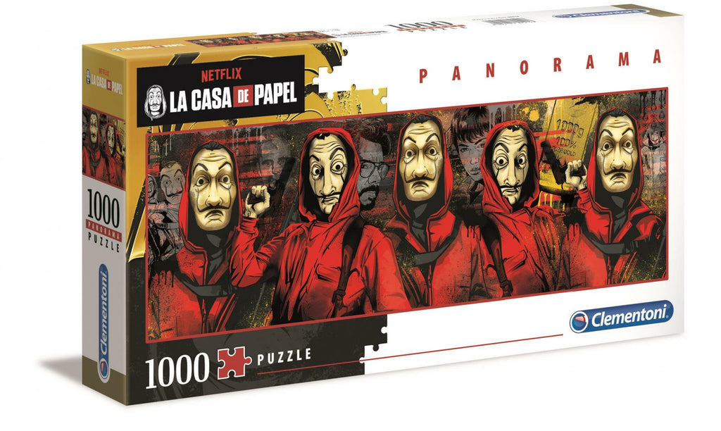 Clementoni Puzzle Netflix Money Heist (La Casa De Papel) Panorama Puzzle 1000 pieces