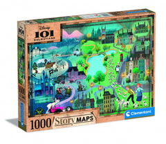 Clementoni Puzzle 101 Dalmations Story Maps 1000 pieces