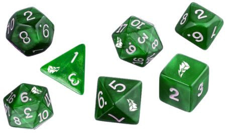 Power Rangers RPG Dice Set - Green (Set of 7)