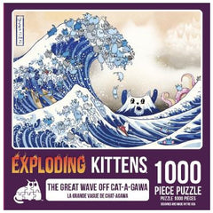 Exploding Kittens Puzzle The Great Wave Off Cat-A-Gawa 1000 pieces