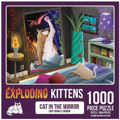 Exploding Kittens Puzzle Cats in the Mirror 1000 pieces