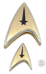 Star Trek Discovery Enterprise Badge and Pin Set Command