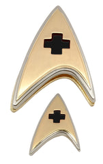 Star Trek Discovery Enterprise Badge and Pin Set Medical