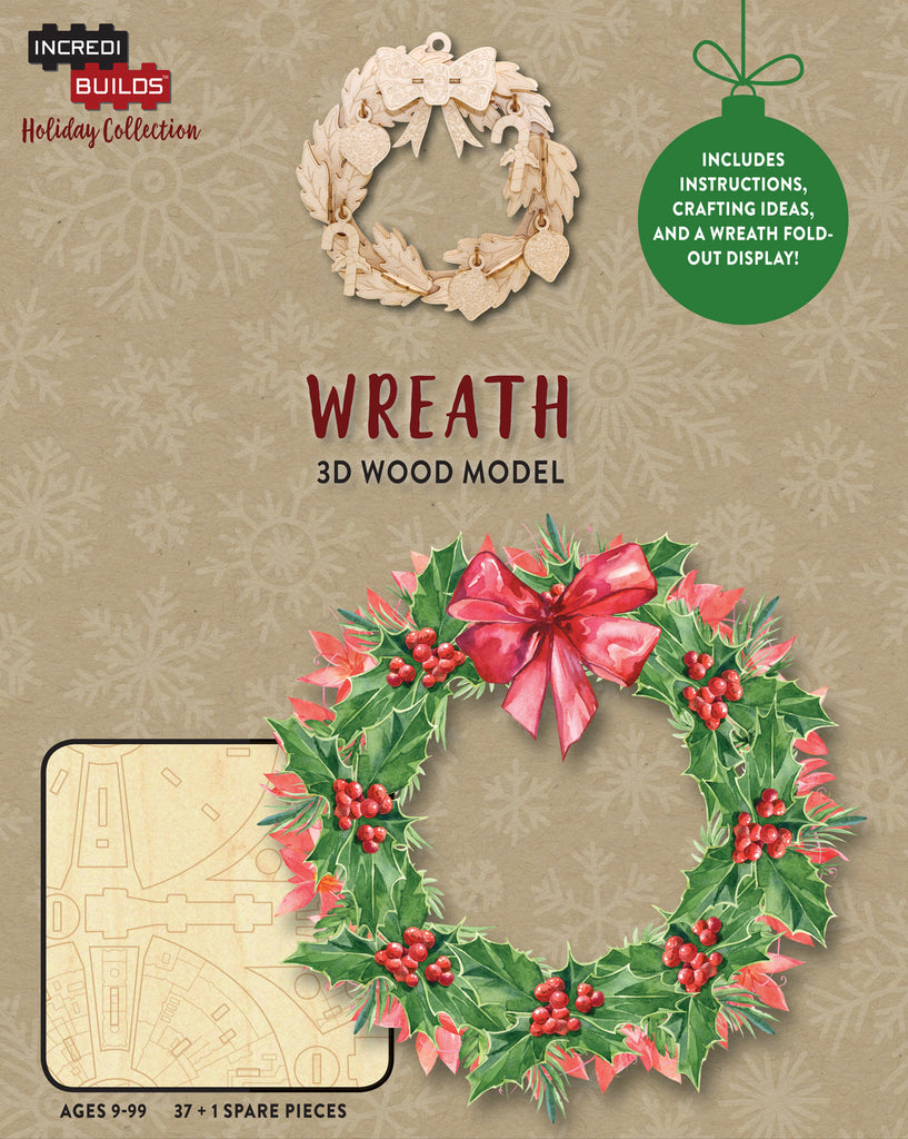 HC Incredibuilds Christmas Holiday Collection Wreath