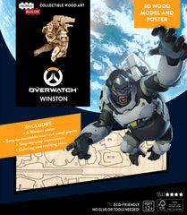 Incredibuilds Overwatch Winston 3D Wood Model and Poster