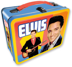 Tin Carry All Fun Lunch Box Elvis Retro