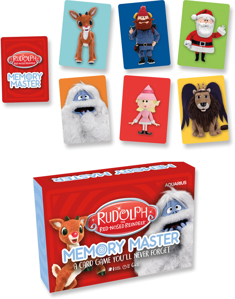 Memory Master Card Game Rudolph the Red Nosed Reindeer Edition Board Game