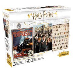 Aquarius Puzzle Harry Potter Puzzle 500 pieces (3 in the Assortment)