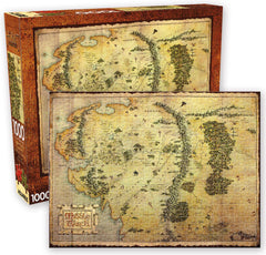 Aquarius Puzzle The Hobbit Middle Earth Map Puzzle 1000 pieces