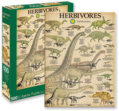 Aquarius Puzzle Smithsonian Dinosaurs Herbivore Puzzle 500 pieces