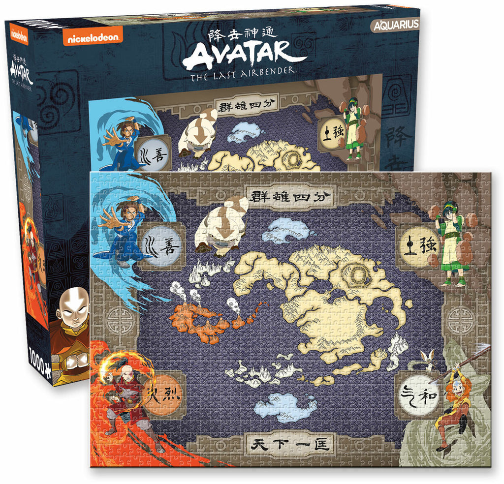Aquarius Puzzle Avatar the Last Airbender Map Puzzle 1000 pieces