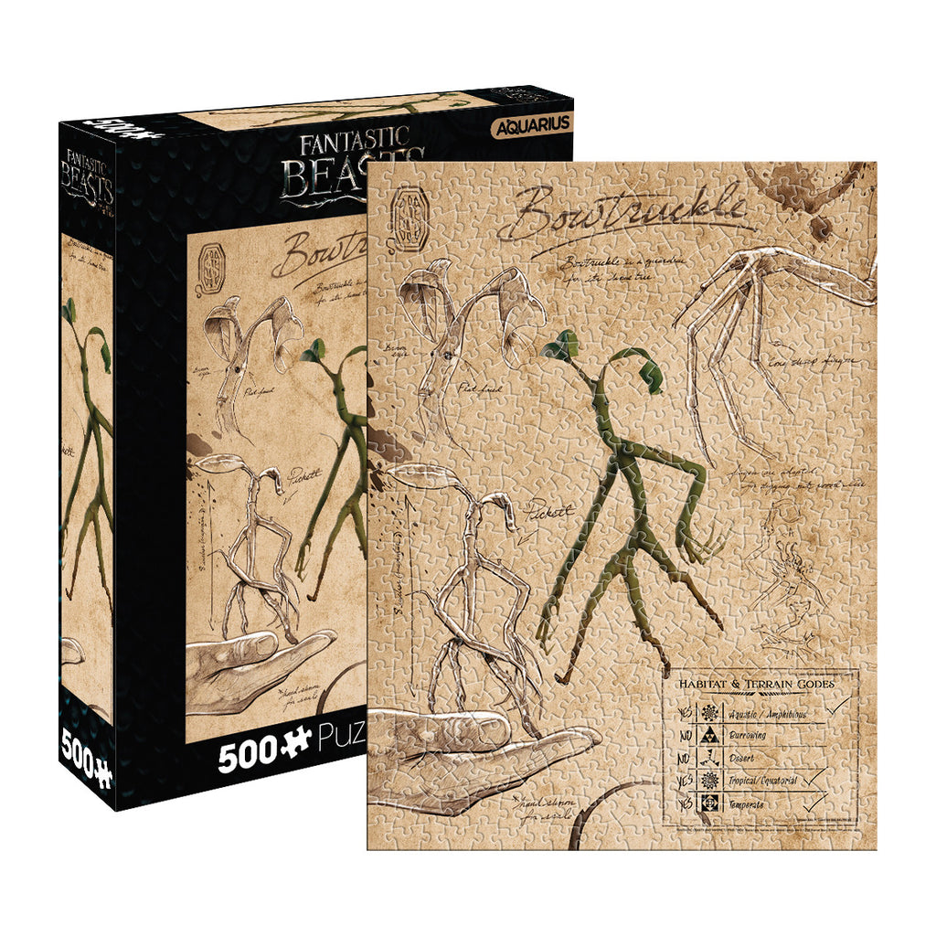 Aquarius Puzzle Fantastic Beasts Bowtruckle Puzzle 500 pieces