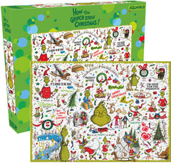 PREORDER Aquarius Puzzle How the Grinch Stole Christmas Collage Puzzle 1000 pieces
