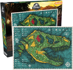 Aquarius Puzzle Jurassic World Map Puzzle 1000 pieces