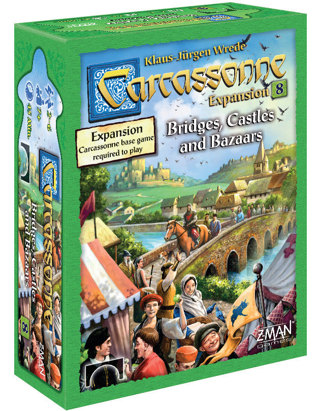 Carcassonne Expansion 8 Bridges Castles and Bazaars Board Game